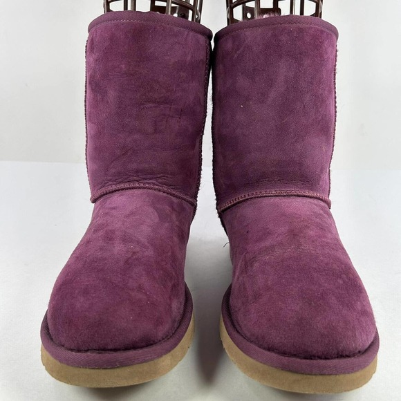 UGG Australia Women's Sheepskin Short Boot US 9 Purple Winter Boots 5825 - Picture 2 of 15